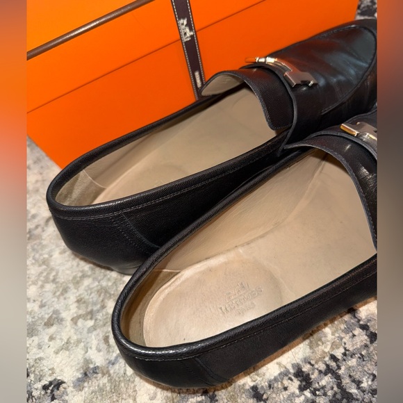 Hermes Men's Paris Loafers Wide size 45 - Picture 2 of 11